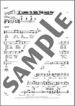 I Long To See The Old Folks(Carter Stanley) 楽譜 その他 ダウンロード
