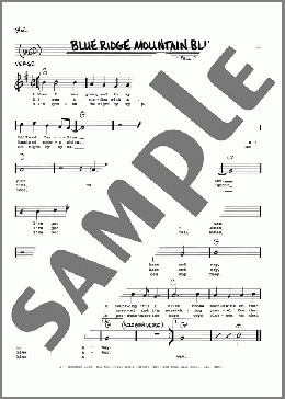 Blue Ridge Mountain Blues(Bill Clifton) 楽譜 その他 ダウンロード