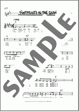 Footprints In The Snow(Rupert Jones) 楽譜 その他 ダウンロード