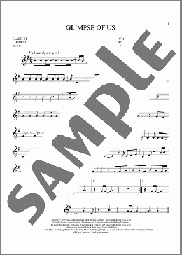 Glimpse Of Us(Joji) 楽譜 その他 ダウンロード