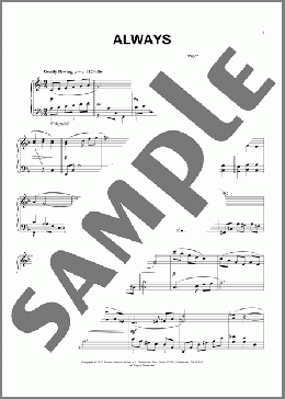 Always (arr. Phillip Keveren)(Irving Berlin) 楽譜 ピアノ（ソロ） ダウンロード