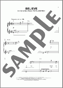Believe (from The Polar Express) (arr. Phillip Keveren)(Josh Groban) 楽譜 ピアノ（ソロ） ダウンロード