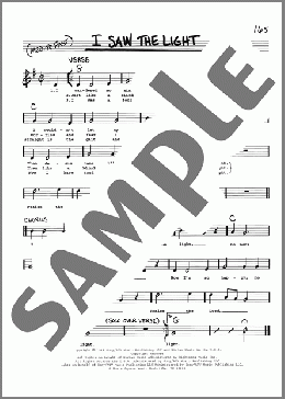 I Saw The Light(Hank Williams) 楽譜 その他 ダウンロード