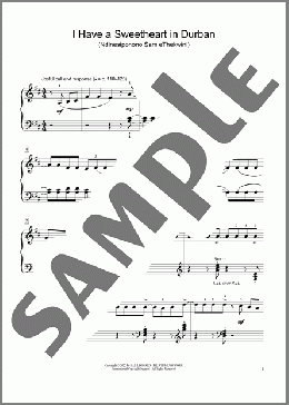 I Have A Sweetheart In Durban (Ndinesiponono Sam Ethekwini) (arr. Nkululeko Zungu)(South African folk song) 楽譜 ピアノ（ソロ） ダウンロード