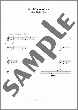 God Bless Africa (Nkosi Sikelel' Iafrika) (arr. Nkululeko Zungu)(Enoch Sontonga/C.J. Langenhoven/Jeanne Zaidel-Rudolph) 楽譜 ピアノ（ソロ） ダウンロード