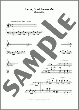 Hope, Don't Leave Me (Thembekile) (arr. Nkululeko Zungu)(South African folk song) 楽譜 ピアノ（ソロ） ダウンロード