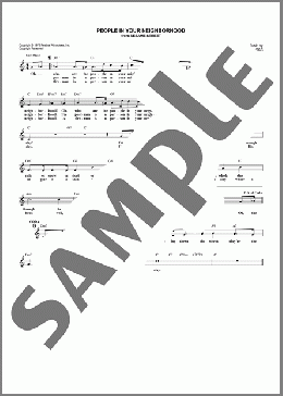 People In Your Neighborhood (from Sesame Street)(Jeff Moss) 楽譜 その他 ダウンロード
