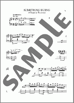 Something Doing(Scott Joplin/Scott Hayden) 楽譜 ピアノ（ソロ） ダウンロード