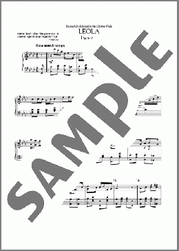 Leola(Scott Joplin) 楽譜 ピアノ（ソロ） ダウンロード