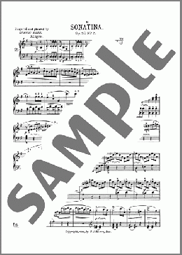 Sonatina In G Major, Op. 20, No. 2(Friedrich Kuhlau) 楽譜 ピアノ（ソロ） ダウンロード