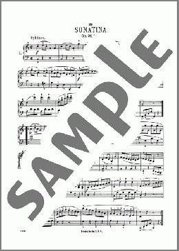 Sonatina In C Major, Op. 36, No. 1(Muzio Clementi) 楽譜 ピアノ（ソロ） ダウンロード
