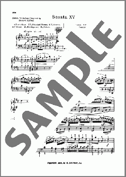 Sonata In D Major, K. 576(Wolfgang Amadeus Mozart) 楽譜 ピアノ（ソロ） ダウンロード
