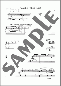 Wall Street Rag(Scott Joplin) 楽譜 ピアノ（ソロ） ダウンロード