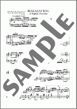 Rose Leaf Rag(Scott Joplin) 楽譜 ピアノ（ソロ） ダウンロード