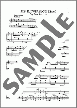 Sun Flower Slow Drag(Scott Joplin) 楽譜 ピアノ（ソロ） ダウンロード