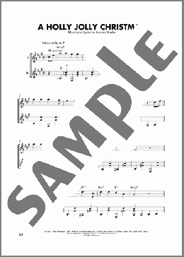 A Holly Jolly Christmas (arr. Mark Phillips)(Johnny Marks) 楽譜 ギター（ソロ） ダウンロード