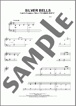 Silver Bells(Ray Evans/Jay Livingston) 楽譜 ピアノ（ソロ） ダウンロード