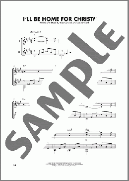 I'll Be Home For Christmas (arr. Mark Phillips)(Kim Gannon/Walter Kent) 楽譜 ギター（ソロ） ダウンロード
