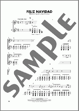 Feliz Navidad (arr. Mark Phillips)(Jose Feliciano) 楽譜 ギター（ソロ） ダウンロード