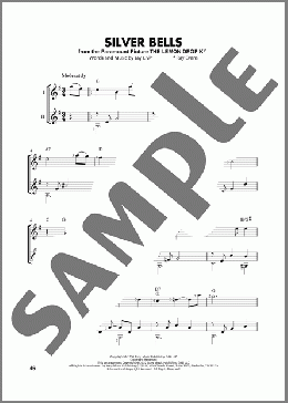 Silver Bells (arr. Mark Phillips)(Ray Evans/Jay Livingston) 楽譜 ギター（ソロ） ダウンロード