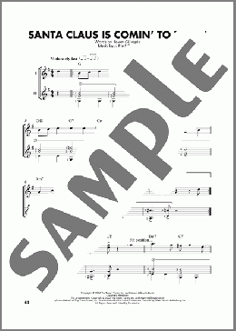 Santa Claus Is Comin' To Town (arr. Mark Phillips)(J. Fred Coots/Haven Gillespie) 楽譜 ギター（ソロ） ダウンロード