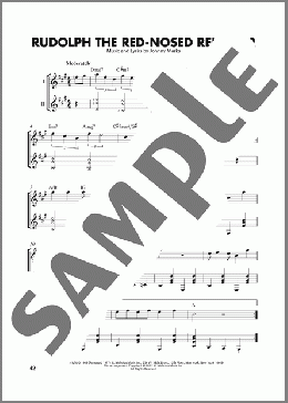 Rudolph The Red-Nosed Reindeer (arr. Mark Phillips)(Johnny Marks) 楽譜 ギター（ソロ） ダウンロード