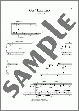 Gesu Bambino (arr. Jennifer Linn)(Traditional Italian) 楽譜 ピアノ（ソロ） ダウンロード