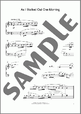 As I Walked Out One Morning (arr. June Armstrong)(Traditional Irish Folk Song) 楽譜 ピアノ（ソロ） ダウンロード