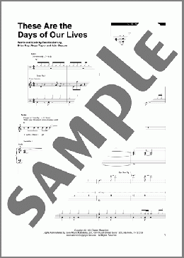 These Are The Days Of Our Lives(Queen) 楽譜 その他 ダウンロード