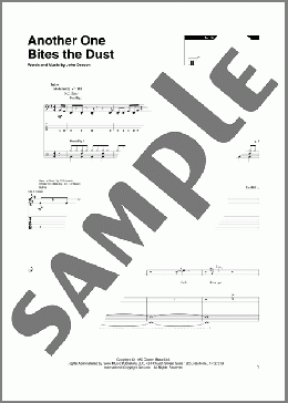 Another One Bites The Dust(Queen) 楽譜 その他 ダウンロード