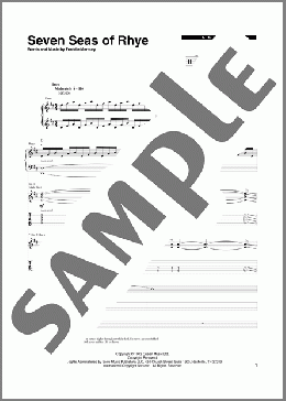 Seven Seas Of Rhye(Queen) 楽譜 その他 ダウンロード