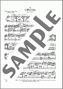 Sonatina In C Major, Op. 55, No. 1(Friedrich Kuhlau) 楽譜 ピアノ（ソロ） ダウンロード