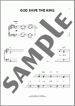 God Save The King (UK National Anthem)(Traditional English) 楽譜 ピアノ（ソロ） ダウンロード