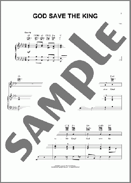 God Save The King (UK National Anthem)(Traditional English) 楽譜 ピアノ & ボーカル & ギター ダウンロード