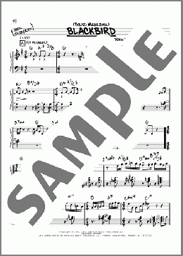 Blackbird (solo only)(Brad Mehldau) 楽譜 その他 ダウンロード