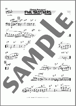 Five Brothers (solo only)(Gerry Mulligan) 楽譜 その他 ダウンロード