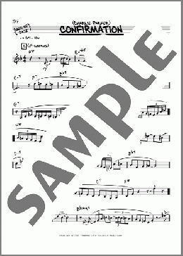 Confirmation (solo only)(Charlie Parker) 楽譜 その他 ダウンロード