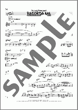 Recorda Me (solo only)(Kenny Dorham) 楽譜 その他 ダウンロード