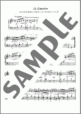 Gavotte In G Minor, BWV 822(Johann Sebastian Bach) 楽譜 ピアノ（ソロ） ダウンロード
