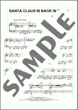 Santa Claus Is Back In Town [Jazz version] (arr. Brent Edstrom)(Elvis Presley) 楽譜 ピアノ（ソロ） ダウンロード