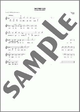 One Fine Face (from Sesame Street)(Jeff Moss) 楽譜 その他 ダウンロード