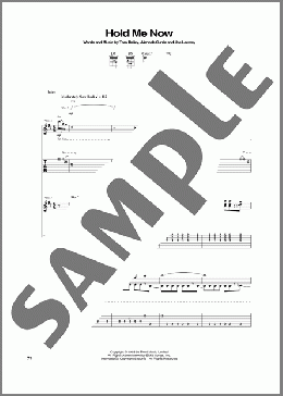 Hold Me Now(Thompson Twins) 楽譜 ギター（ソロ） ダウンロード