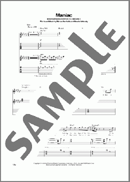 Maniac(Michael Sembello) 楽譜 ギター（ソロ） ダウンロード