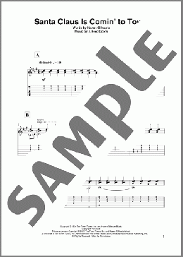 Santa Claus Is Comin' To Town (arr. David Jaggs)(J. Fred Coots/Haven Gillespie) 楽譜 ギター（その他） ダウンロード