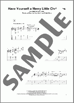 Have Yourself A Merry Little Christmas (arr. David Jaggs)(Hugh Martin/Ralph Blane) 楽譜 ギター（その他） ダウンロード