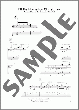 I'll Be Home For Christmas (arr. David Jaggs)(Bing Crosby) 楽譜 ギター（その他） ダウンロード