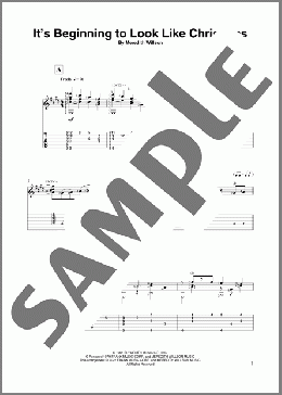It's Beginning To Look Like Christmas (arr. David Jaggs)(Meredith Willson) 楽譜 ギター（その他） ダウンロード