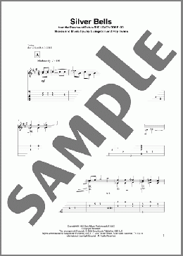 Silver Bells (arr. David Jaggs)(Ray Evans/Jay Livingston) 楽譜 ギター（その他） ダウンロード
