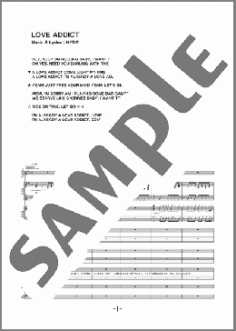 LOVE ADDICT(VAMPS) 楽譜 バンドスコア 中級 ダウンロード
