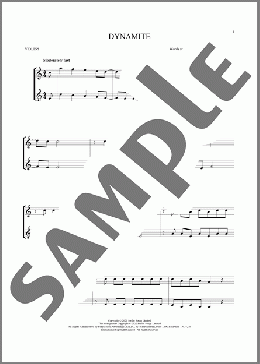 Dynamite(BTS) 楽譜 その他 ダウンロード